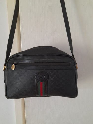 Borsa gucci vintage nera logo - vintage,