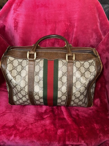 Borsa tote vintage gucci web - borsa,