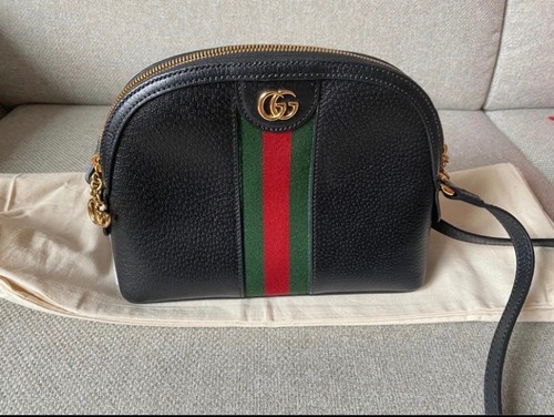 Borsa ophidia gucci nera - gucci, in